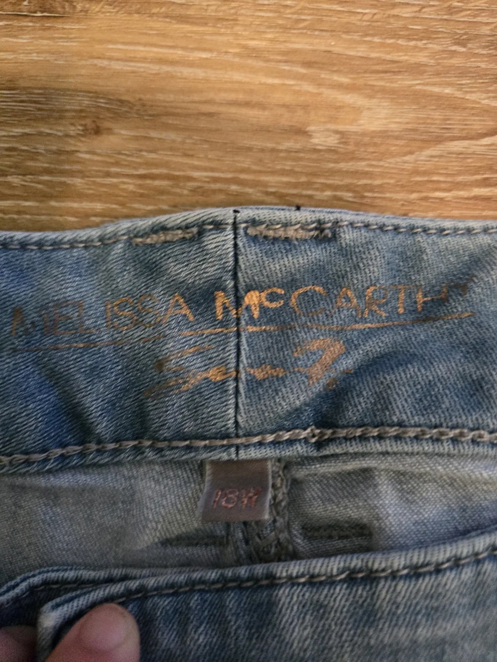 Melissa McCarthy Light Wash Relaxed Fit Distressed Men's Jeans